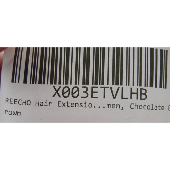 NEW Reecho Chocolate Brown 2pc Clip In Hair Extensions Long Straight Wavy Thick - Picture 8 of 13